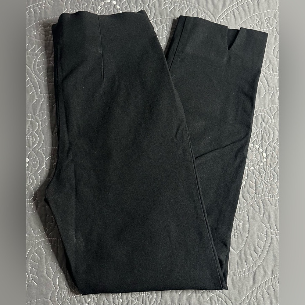 Charter Club Women’s Black Straight Leg Elastic Waist Pants Size 4
